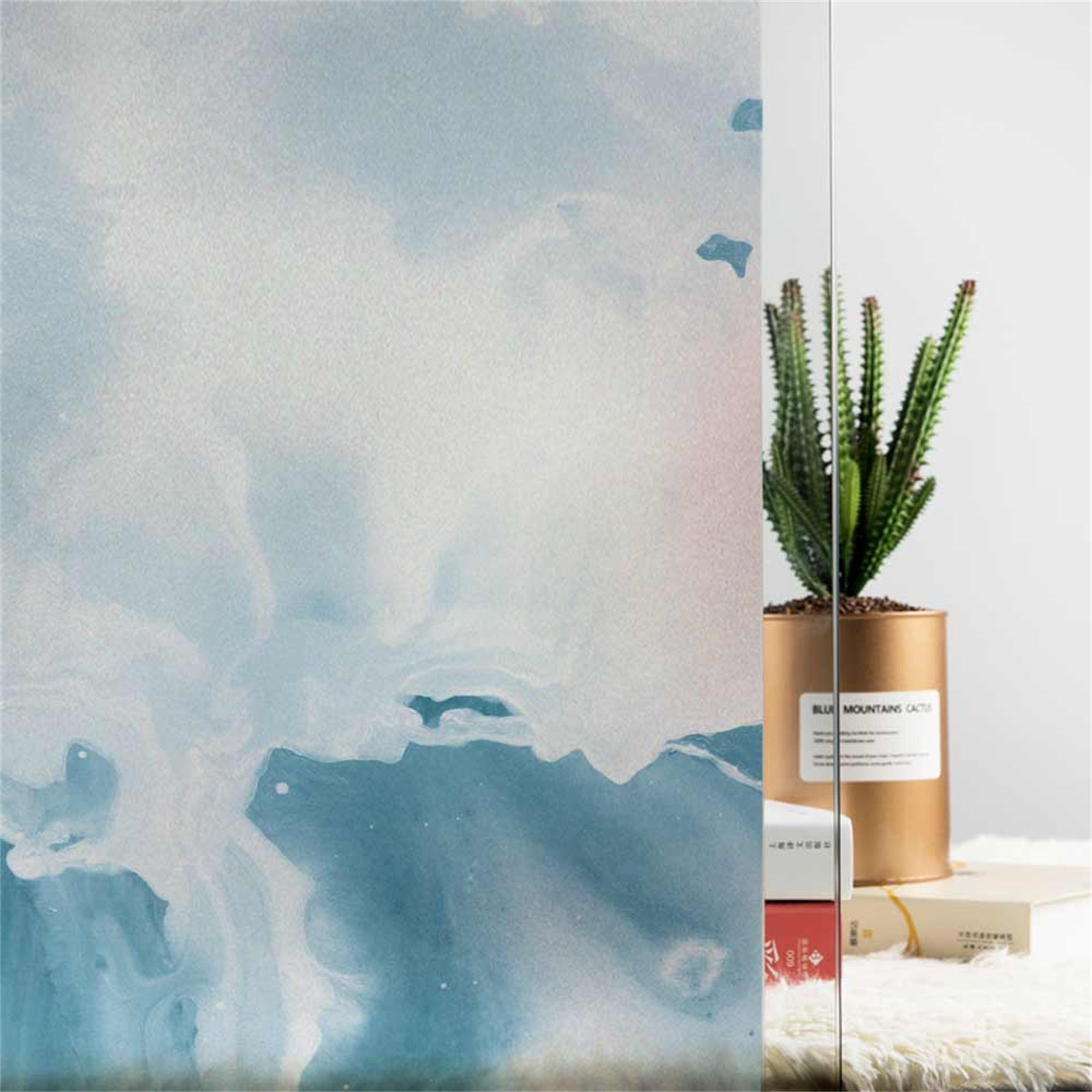 Static Window Film Ocean Spray Window Sticker Frosted Privacy Etsy