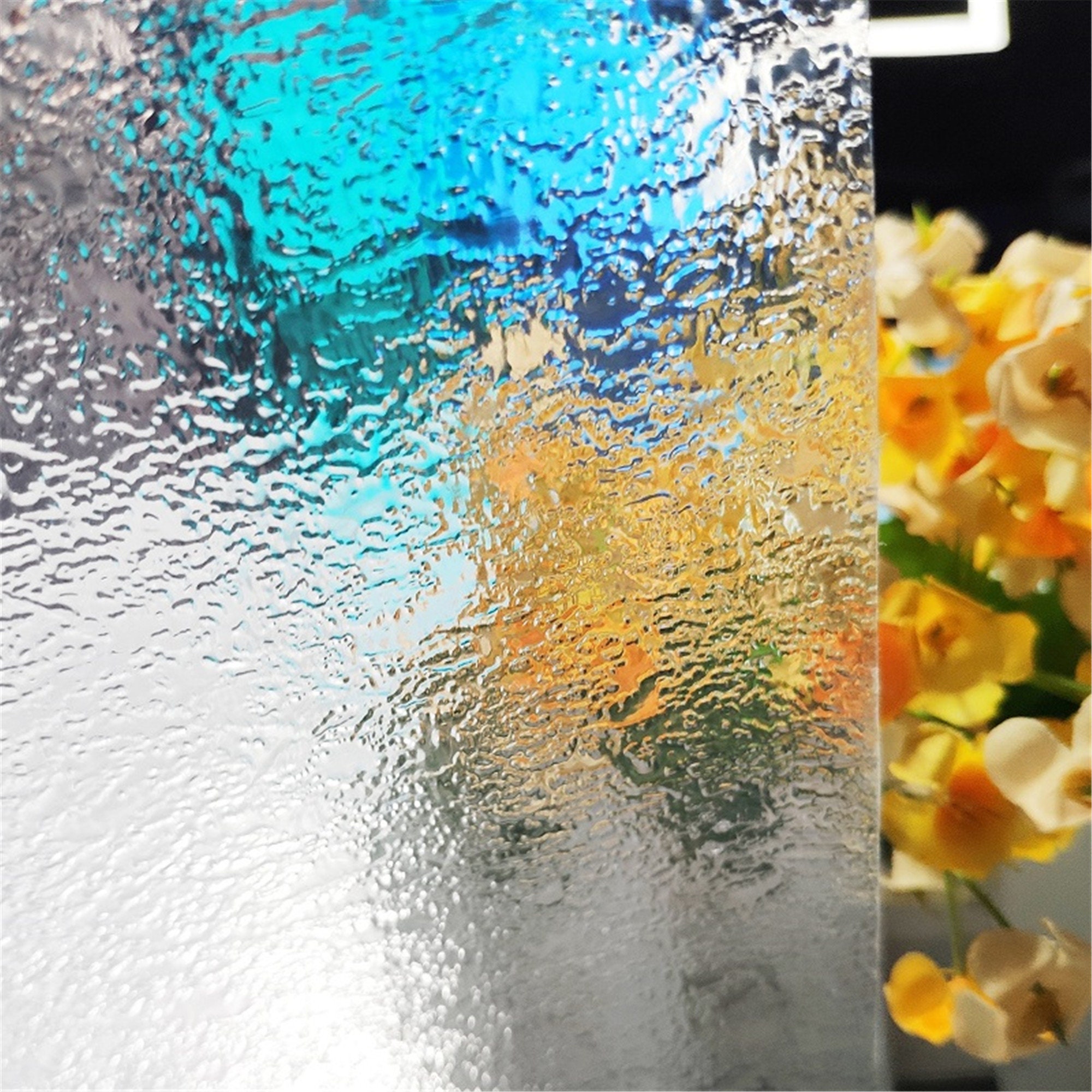 Static Cling Window Film Rain Pattern Privacy Protection Water Proof Glass Foil For Home Office Store Static Cling Window Film Rain Pattern Privacy Protection Water Proof Glass Foil For Home Office Store