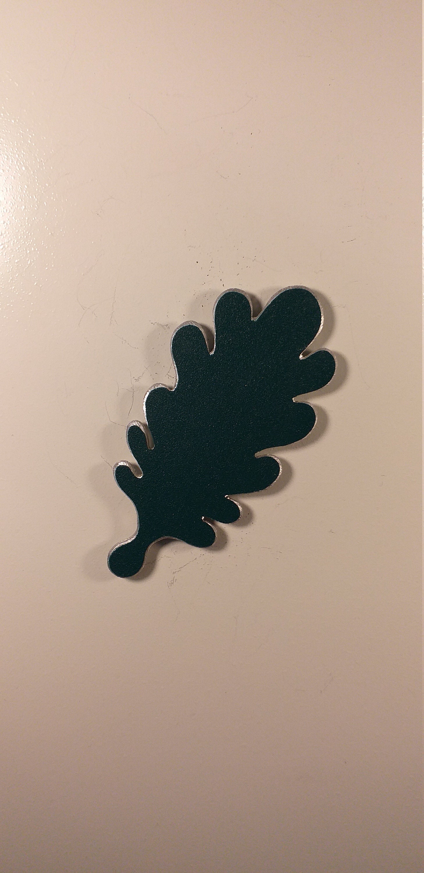 Magnet Feuille de Chêne Aluminium Recyclé Découpé à La Main