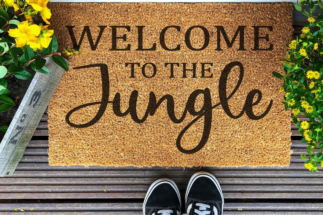 Doormat to the Jungle housewarming Gift Etsy