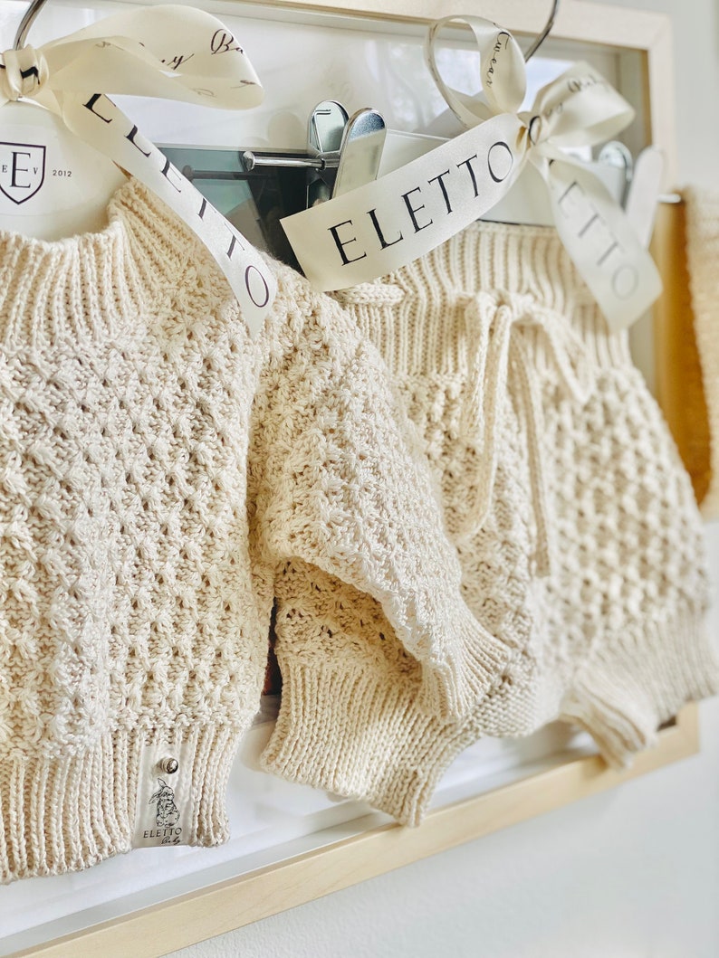 Baby Newborn Set Baby Knitted Outfit Newborn Sweater Etsy