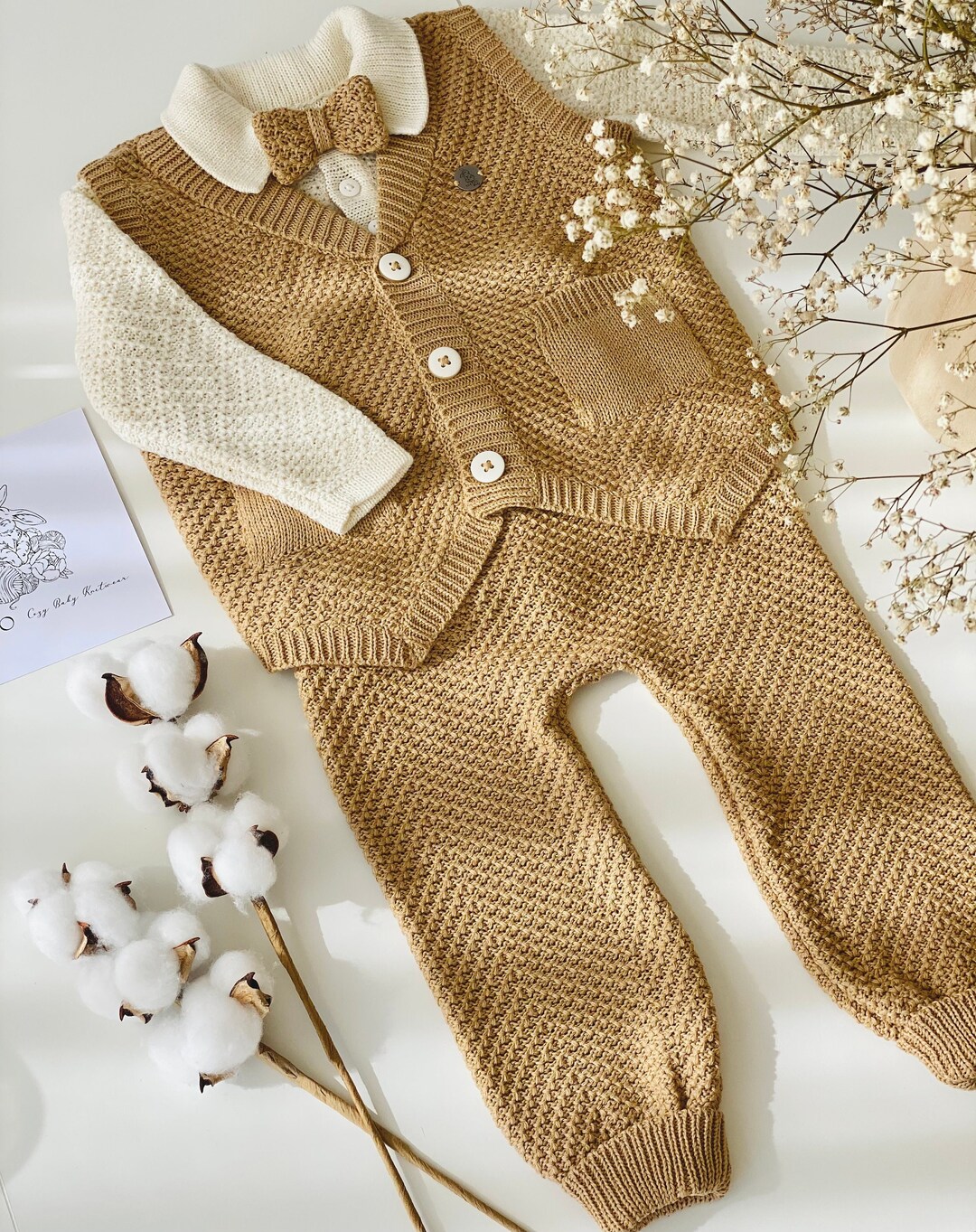 Baby Boy Wear Baby Knitted Vest Baby Boy Suit Baby Knitted Suit Baby