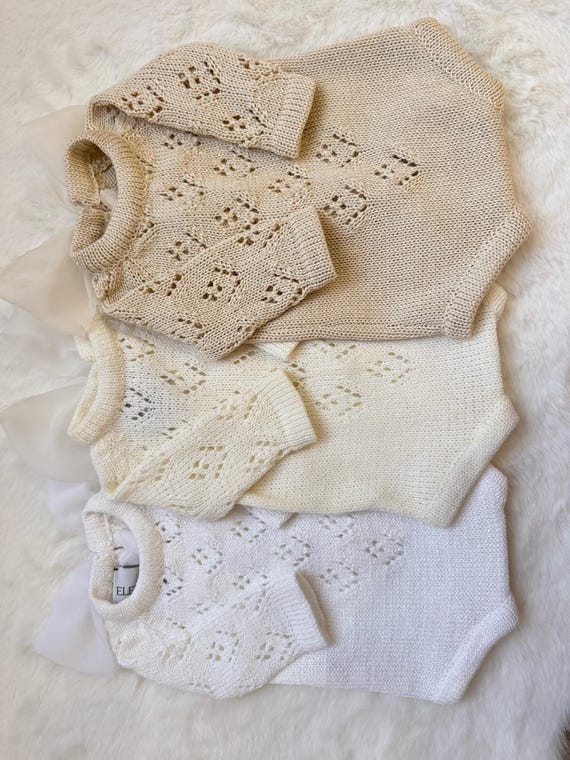 Set De Photo Pour Bébé Nouveau-né – Barboteuse Tricotée + Chapeau, 0-3 Mois, Doux Et Confortable, Idéal Pour Souvenirs