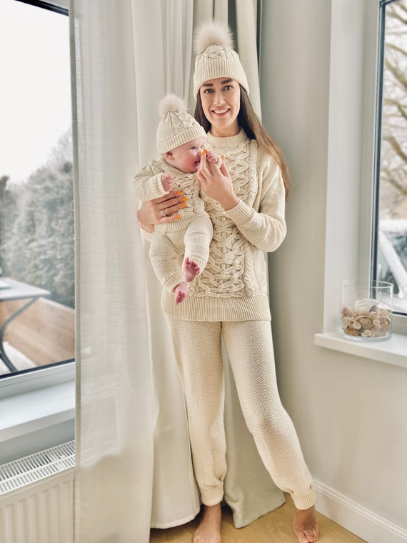 Sitter Baby Suit Baby Girl Suit Knitted Baby Suit Wool Baby Set
