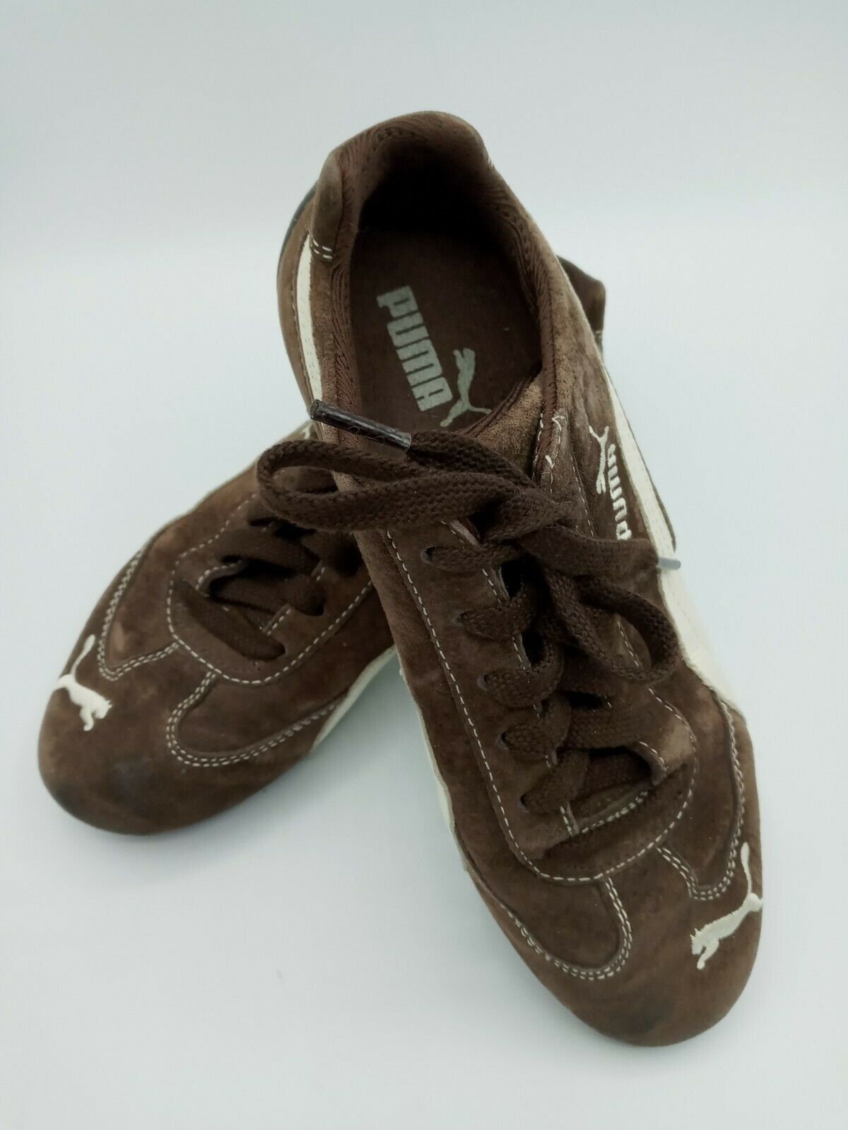 Vintage Puma Womens Speed Cat Brown Sneaker Shoes Lace up Low Top Size 6.5 Etsy