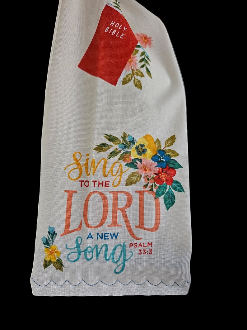 Easter Kitchen Neck Towel, Religious Quotes Kitchen Boa, Dishtowel