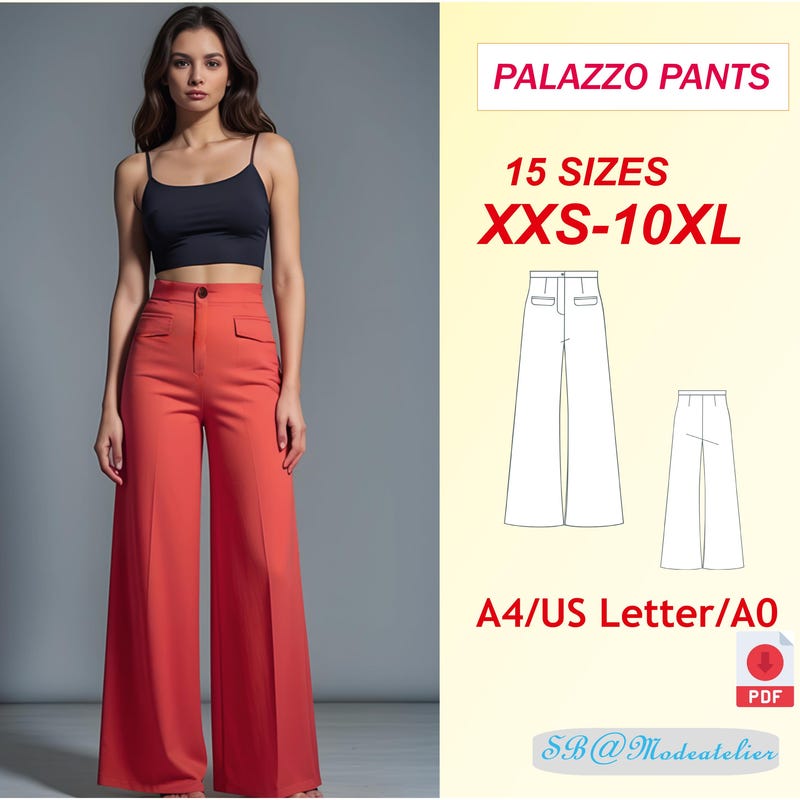 Boho Pants Sewing Pattern - Etsy