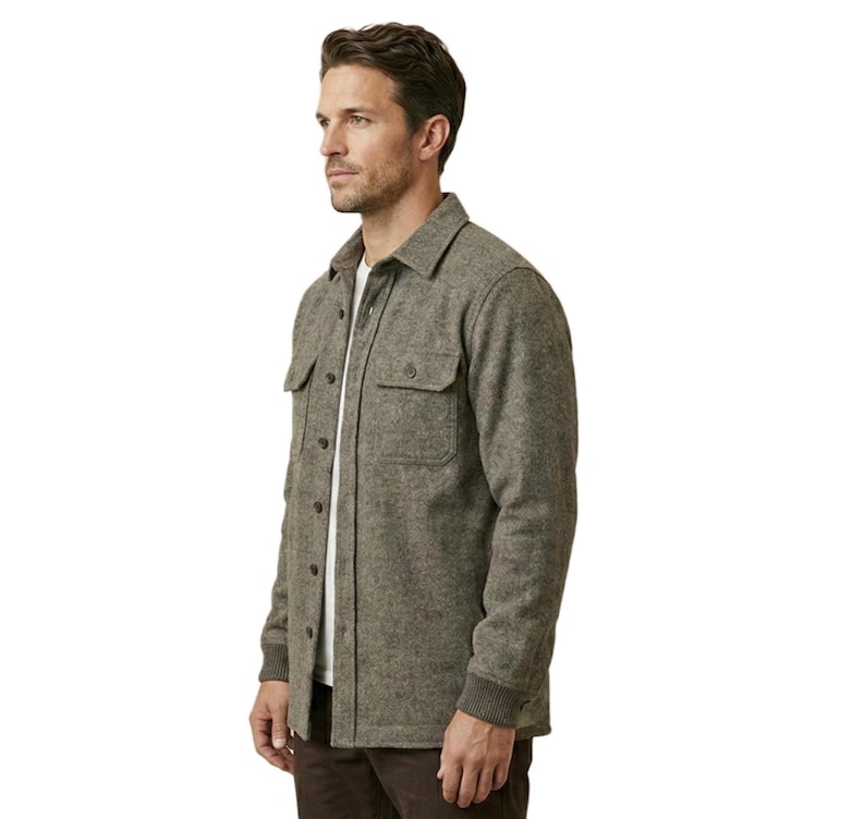 Men's Shirt Jacket Sewing Pattern PDF, Shacket Pattern, Minimalist No ...