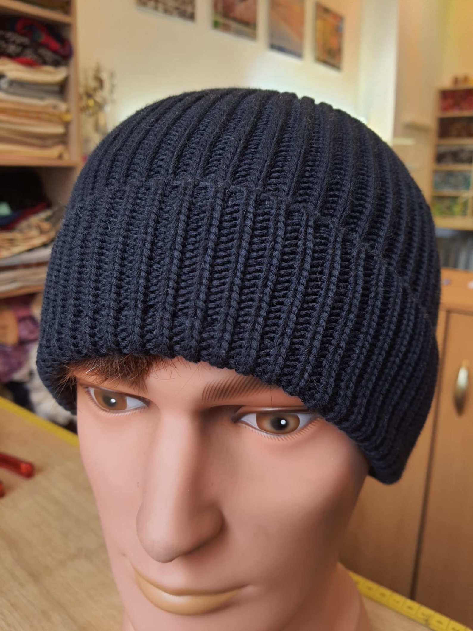 100 Wool Hat Knitted Beanie, Men Knit Cap , Made of Merino Wool Etsy