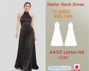 floral side split backless halter dress 1930s Floral Halter Backless Slit Maxi Dress