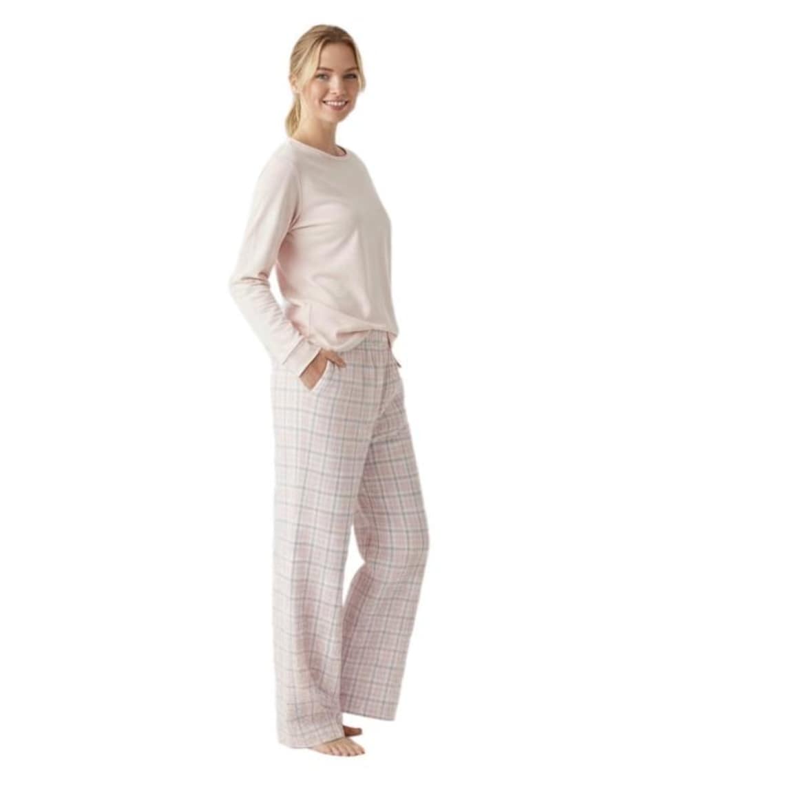 Women's Pajama Set Sewing Pattern PDF, Wide Leg Pants and Long Sleeve ...