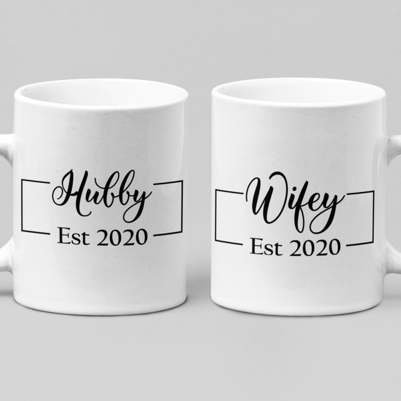 Couple Mugs Mr and Mrs Husband & Wife Mugs Valentines Gifts Etsy