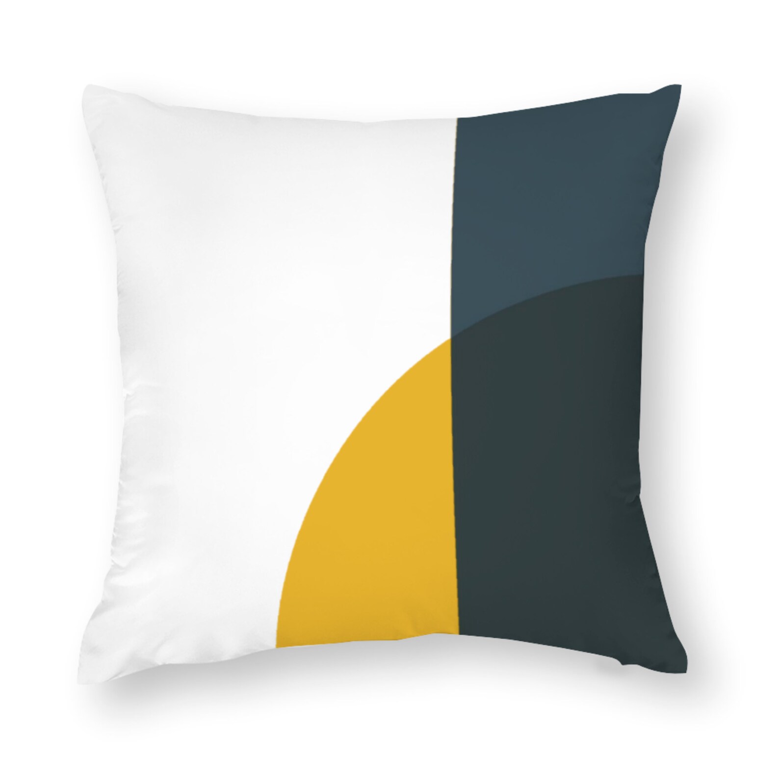 Abstract Yellow & Grey Pillow Cover Geometric Cushion Cover Etsy