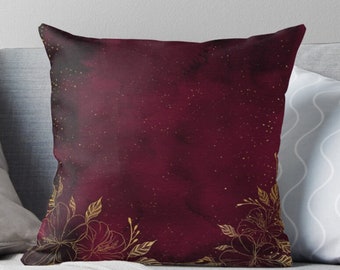 maroon cushions