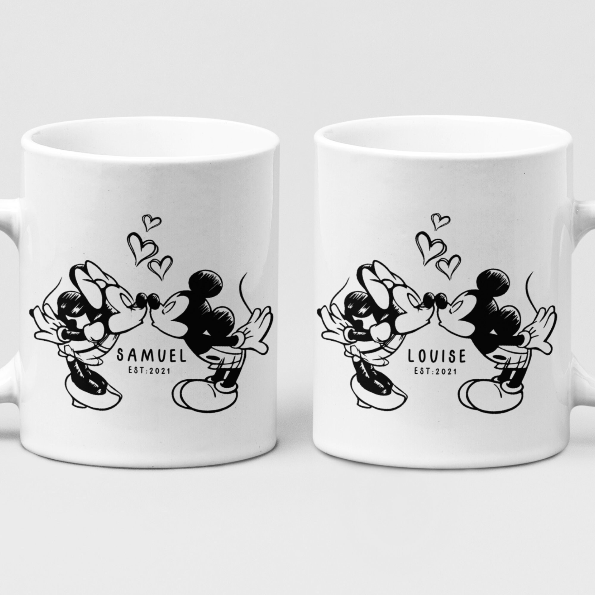 Disney Couple Wedding Gift Mug Set / Mickey And Minnie, Mr. And Mrs. M –  Jin Jin Junction