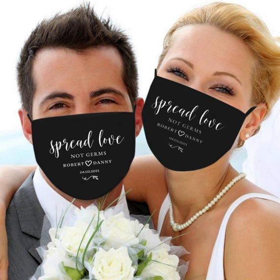 Custom Wedding Mask Face Masks For Wedding Guests Wedding Etsy