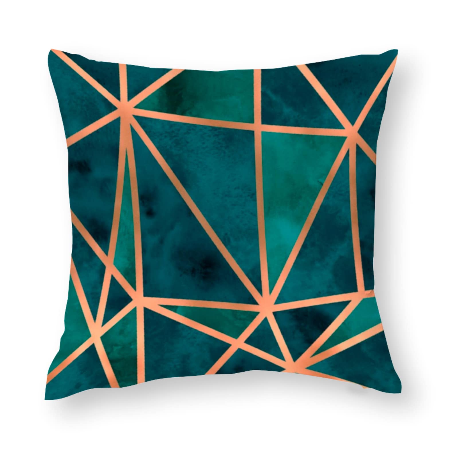 Cushion Covers UK Teal Green Blue & Copper Pillow Covers Etsy UK