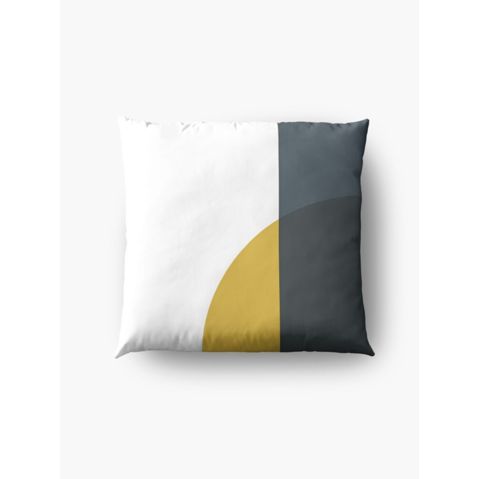 Abstract Yellow & Grey Pillow Cover Geometric Cushion Cover Etsy