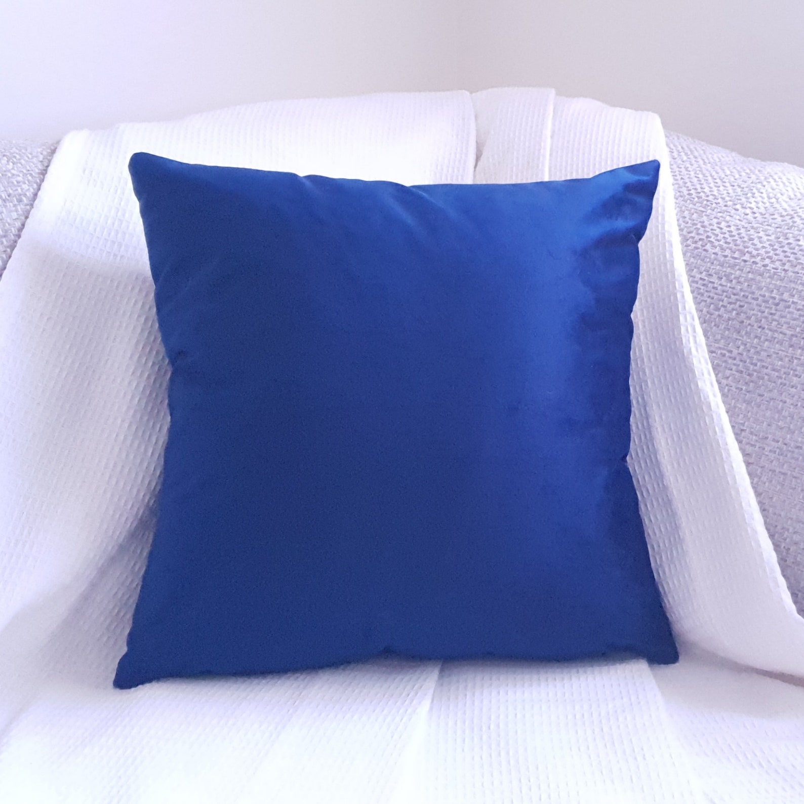 Art Deco Cushion Covers 18x18 Throw Pillow Covers Blue & Etsy