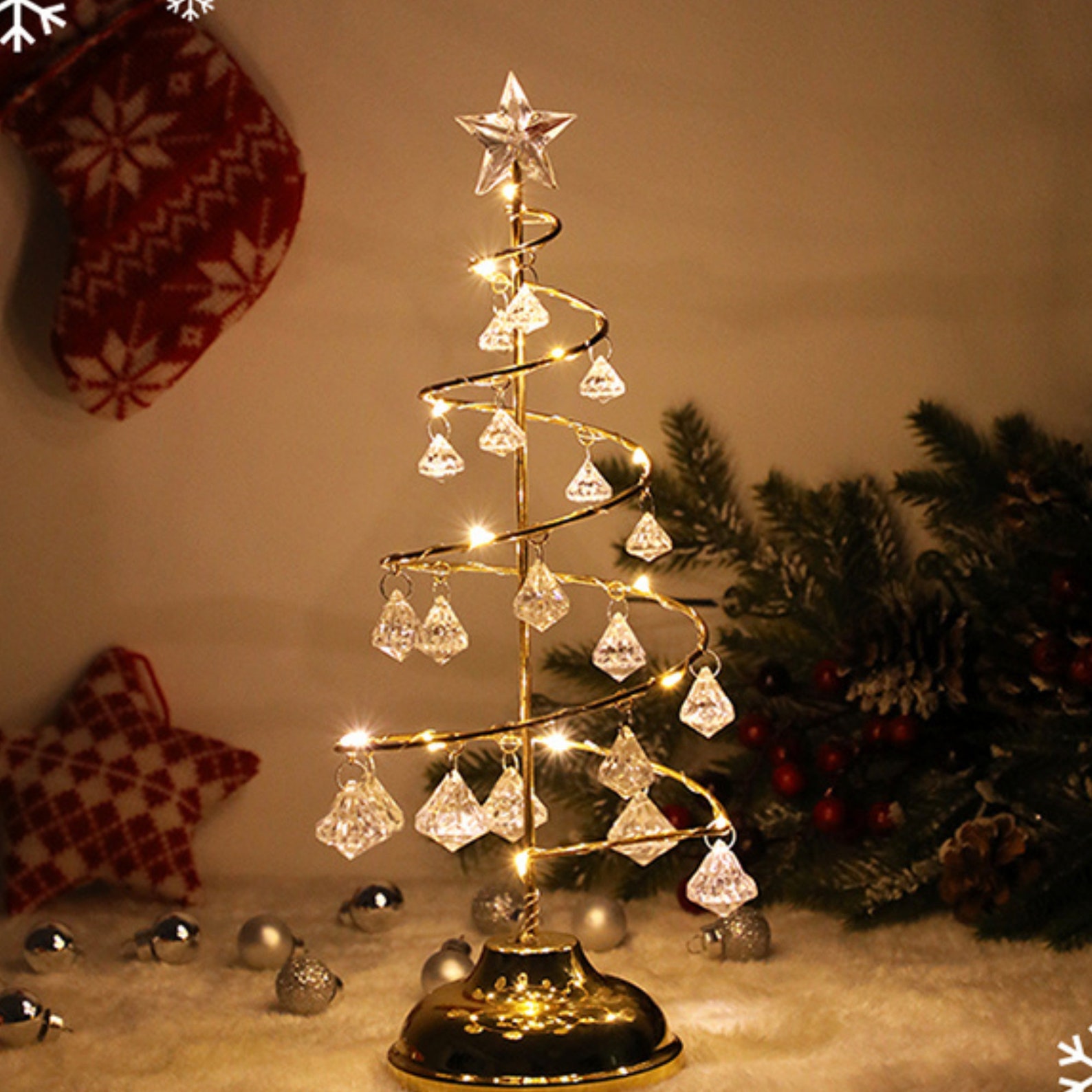 Led Christmas Tree Ornaments 