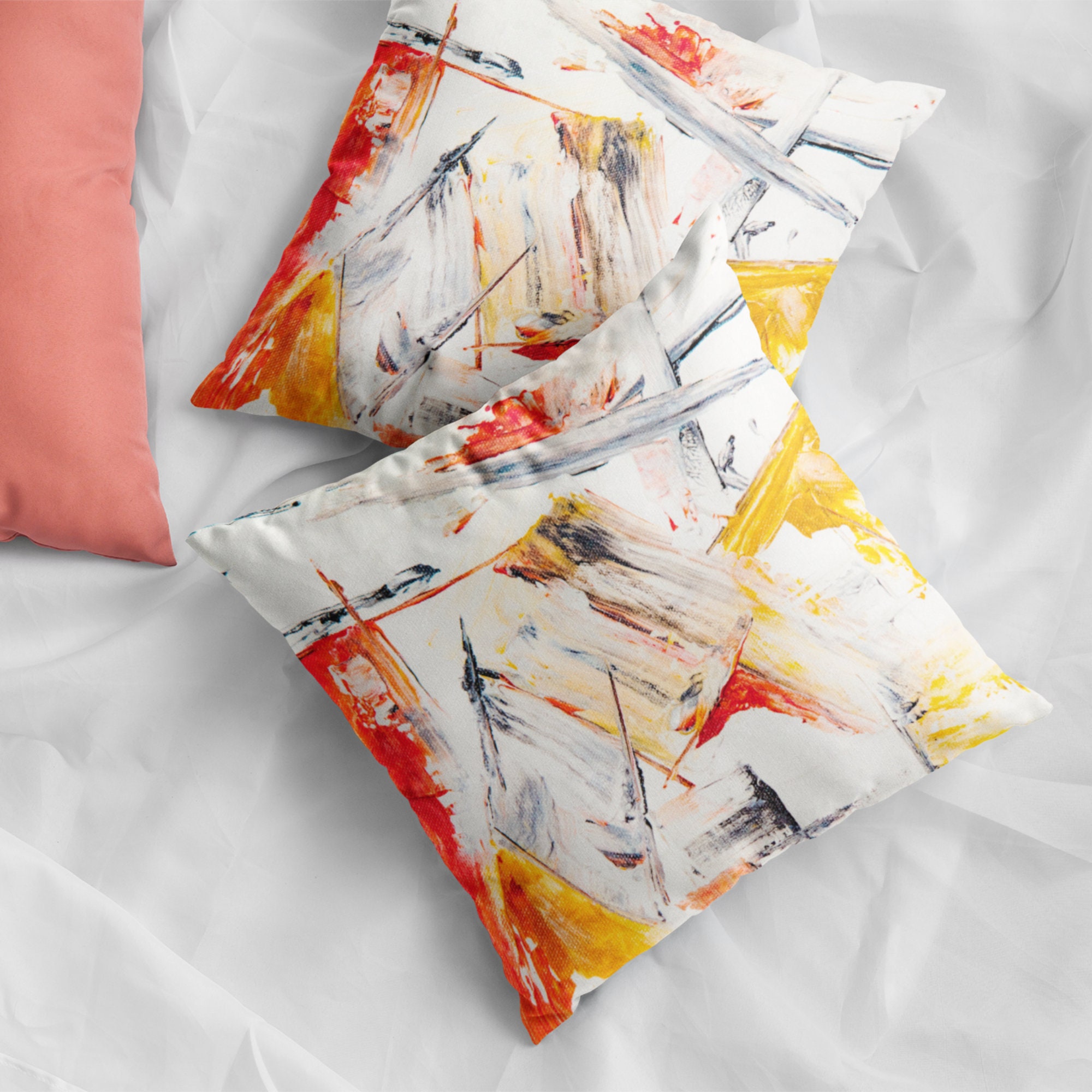 Abstract Cushion Cover Cushion Covers UK Pillow Covers Etsy UK