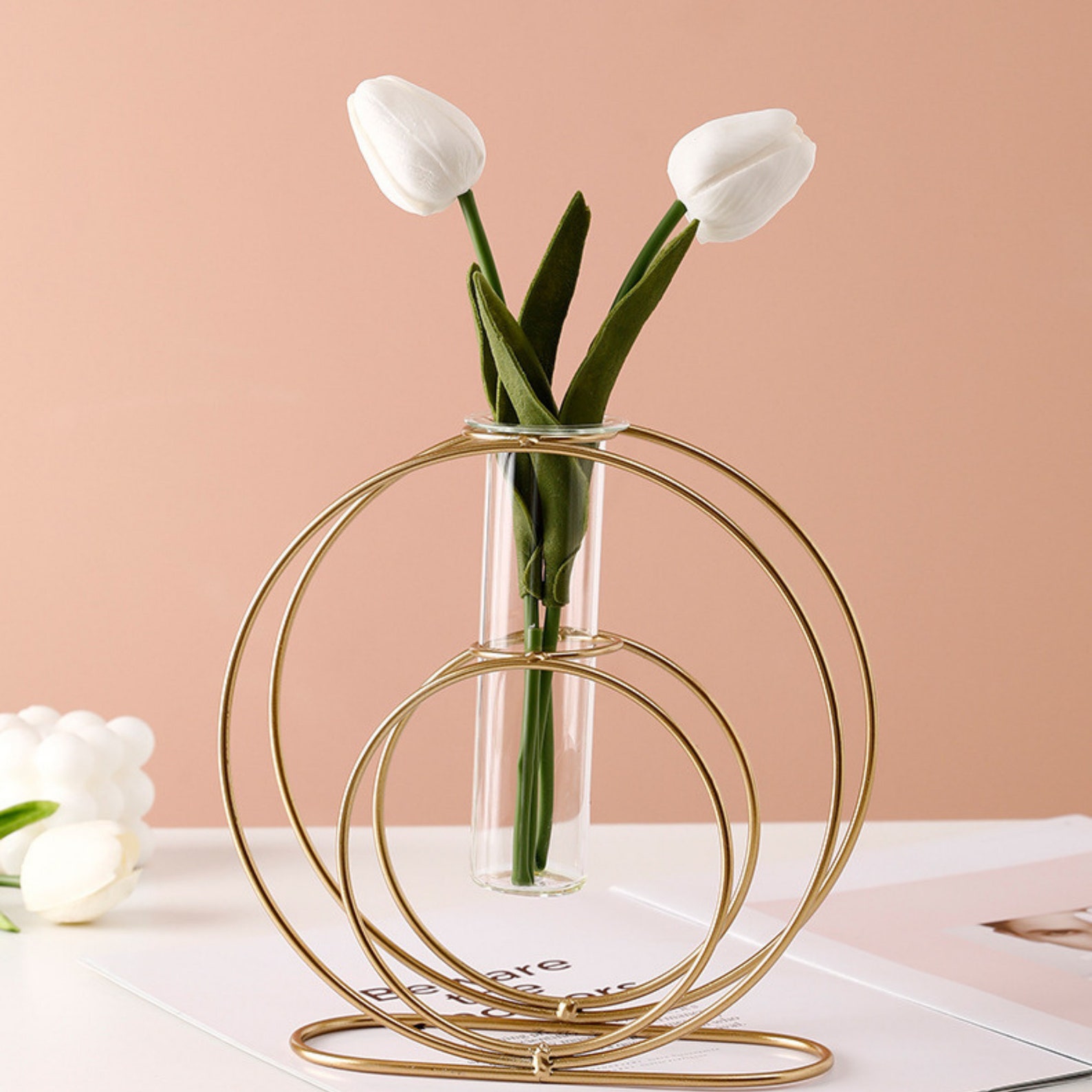 Hydroponic Vases UK Propagation Gold Metal Wire Vase Etsy