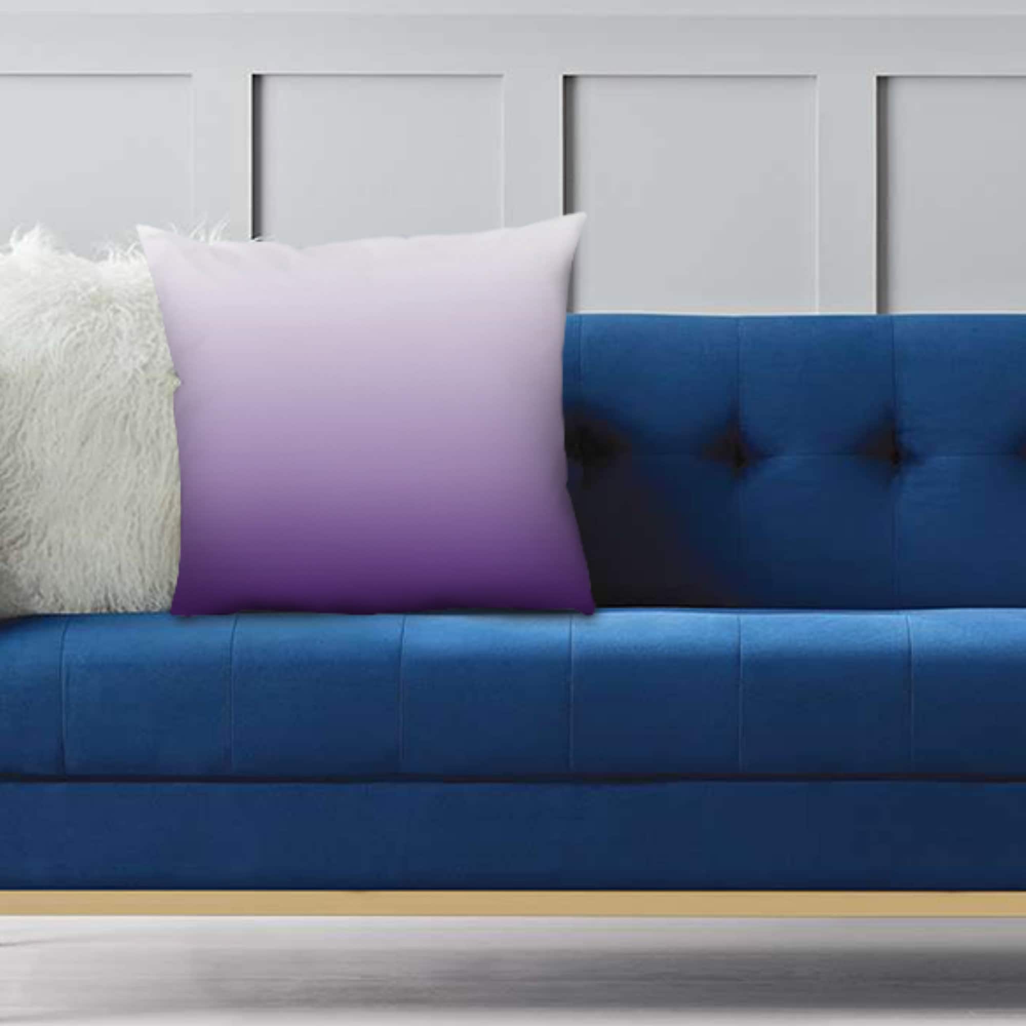 Purple Pillow Cover Ombre Cushion Covers Dipdye Pillow Etsy