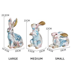 Hand Painted Rabbit Ornaments Rabbit Gift Home Ornament - Etsy