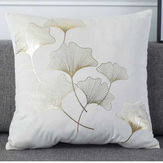 Luxury Cream & Gold Scatter Cushion Covers 18x18 Throw Pillow - Etsy UK