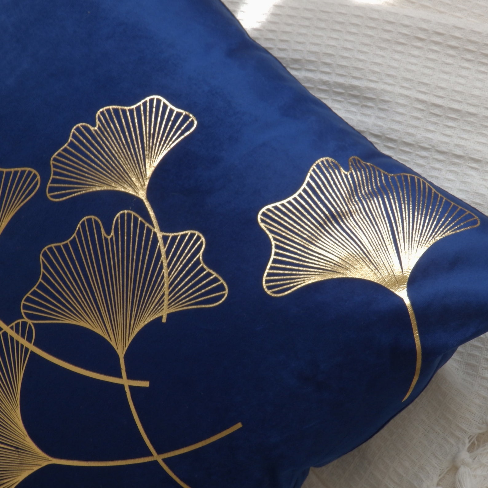 Art Deco Cushion Covers 18x18 Throw Pillow Covers Blue & Etsy