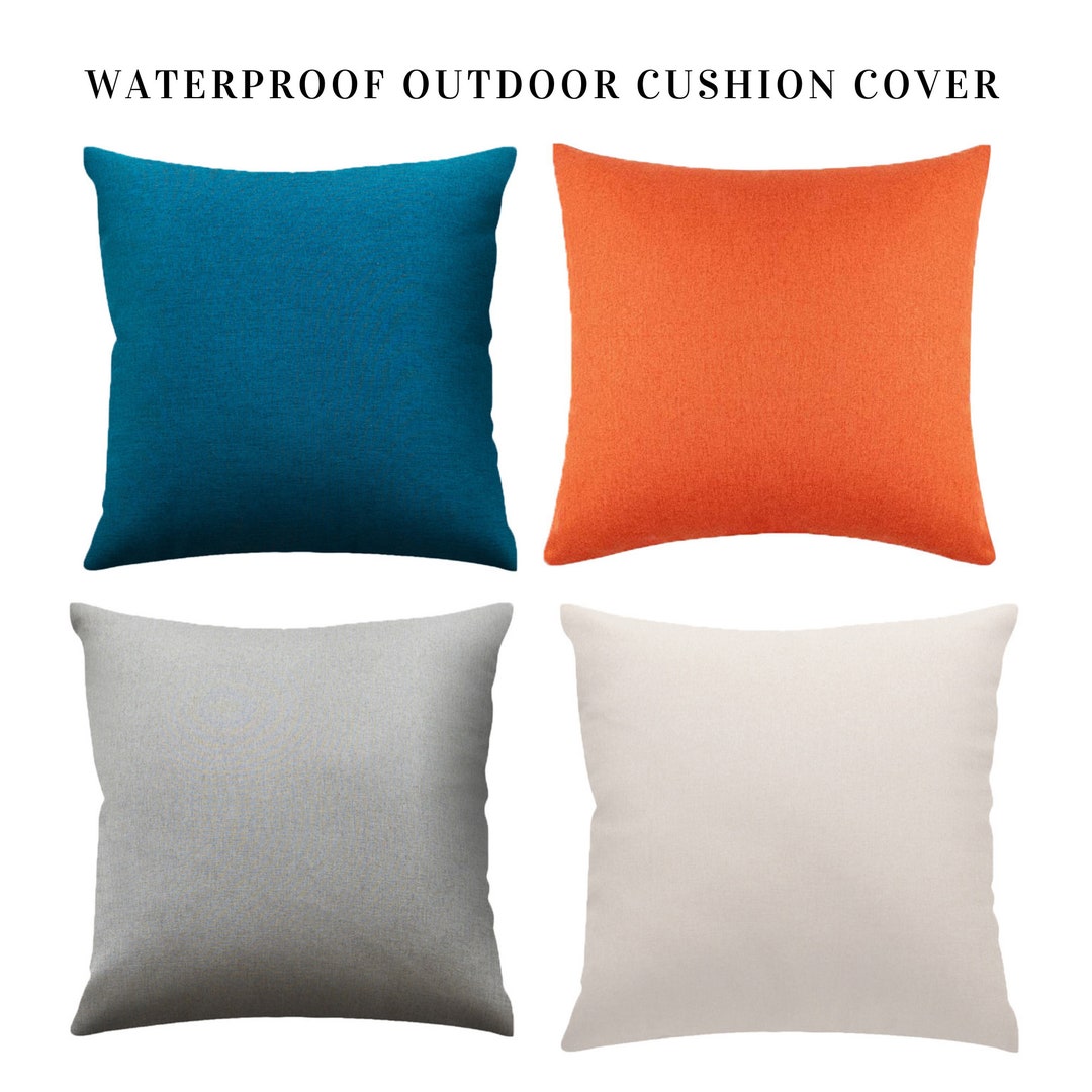 Outdoor Cushion Covers Waterproof Pillow Covers Scatter Etsy