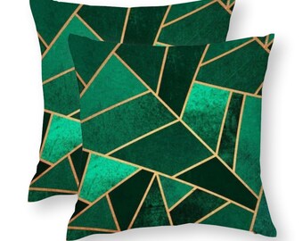 emerald cushion covers