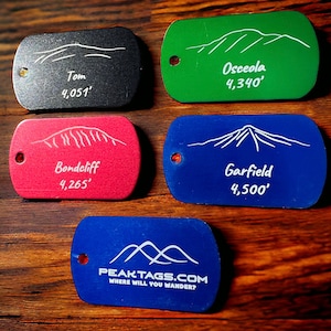 NH 48 Peak Tags - Track your progress hiking New Hampshire's 4000 Footers!