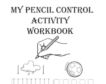 Pencil Control Activity sheets | Busy Books | Printable Book | 12 unique Worksheets