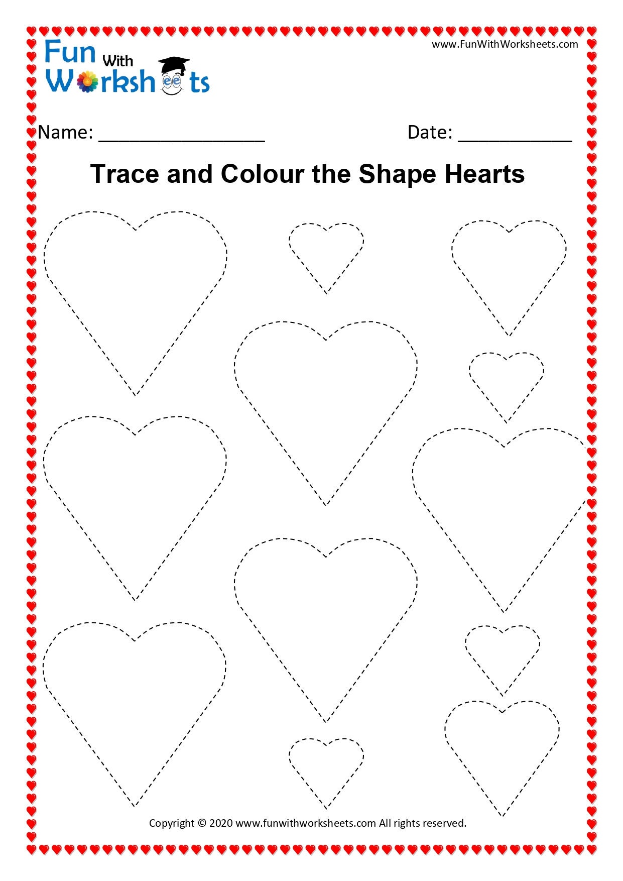 Shape Tracing worksheets tracing worksheets for preschool | Etsy