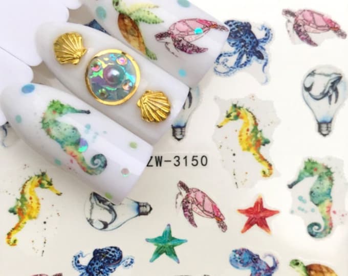 Nail Art Water Decals Nail Stickers Nail Art Floral Modern - Etsy