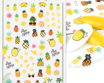 Fruit Nail Art Stickers: Summer Self-Adhesive Decals