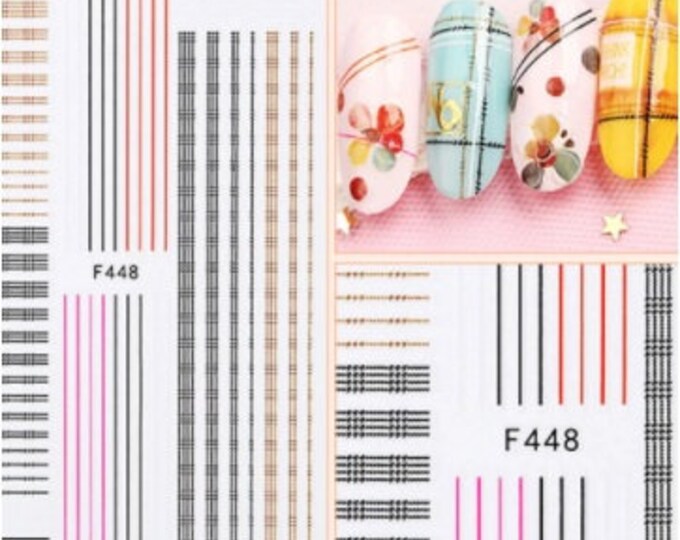 Straight Lines Nail Stencil Straight Tape for Nail Art Etsy