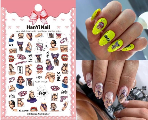 Bcloud Nail Sticker Romantic 3D Effects Ultra Thin Flower Love Design  Valentine Nail Water Decals for Manicure - Walmart.com
