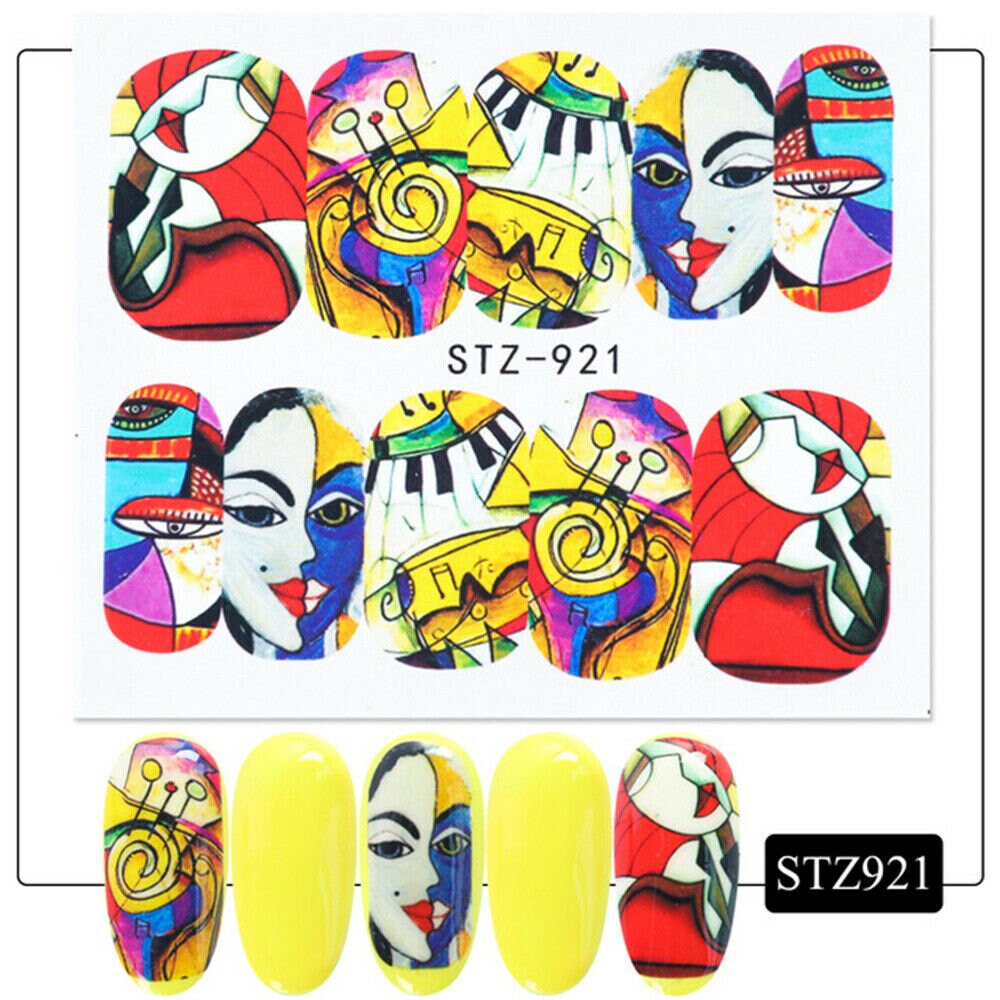 Nail Art Water Decals Nail Stickers Abstract Pattern Nail | Etsy