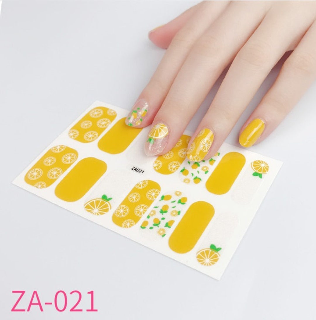 Buy Yellow Lemon Lemonade Nail Wraps for Women Nail Art Stickers Online in India - Etsy Buy Yellow Lemon Lemonade Nail Wraps for Women Nail Art Stickers Online in India - Etsy
