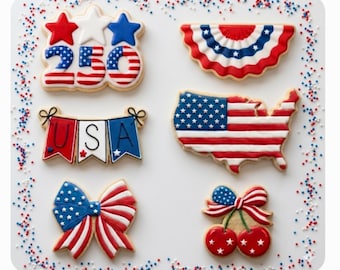 USA 250 July 4 Cookie Cutter – 3D Printable STL Files – 7 Sizes (Digital Download)