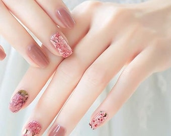 Pink Cherry Blossom Nail Art Water Decals - Nail Wraps