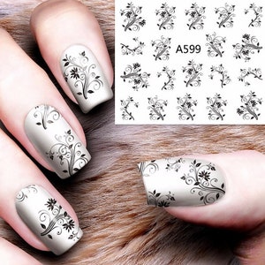 Nail Art Water Decals Transfer Paisley Pattern Temporary - Etsy
