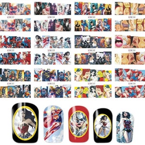 Nail Art Water Transfer Decals / Sexy Kiss Lips Pop Art DIY Full Wraps Nail Art Water Transfer Manicure (337-348)
