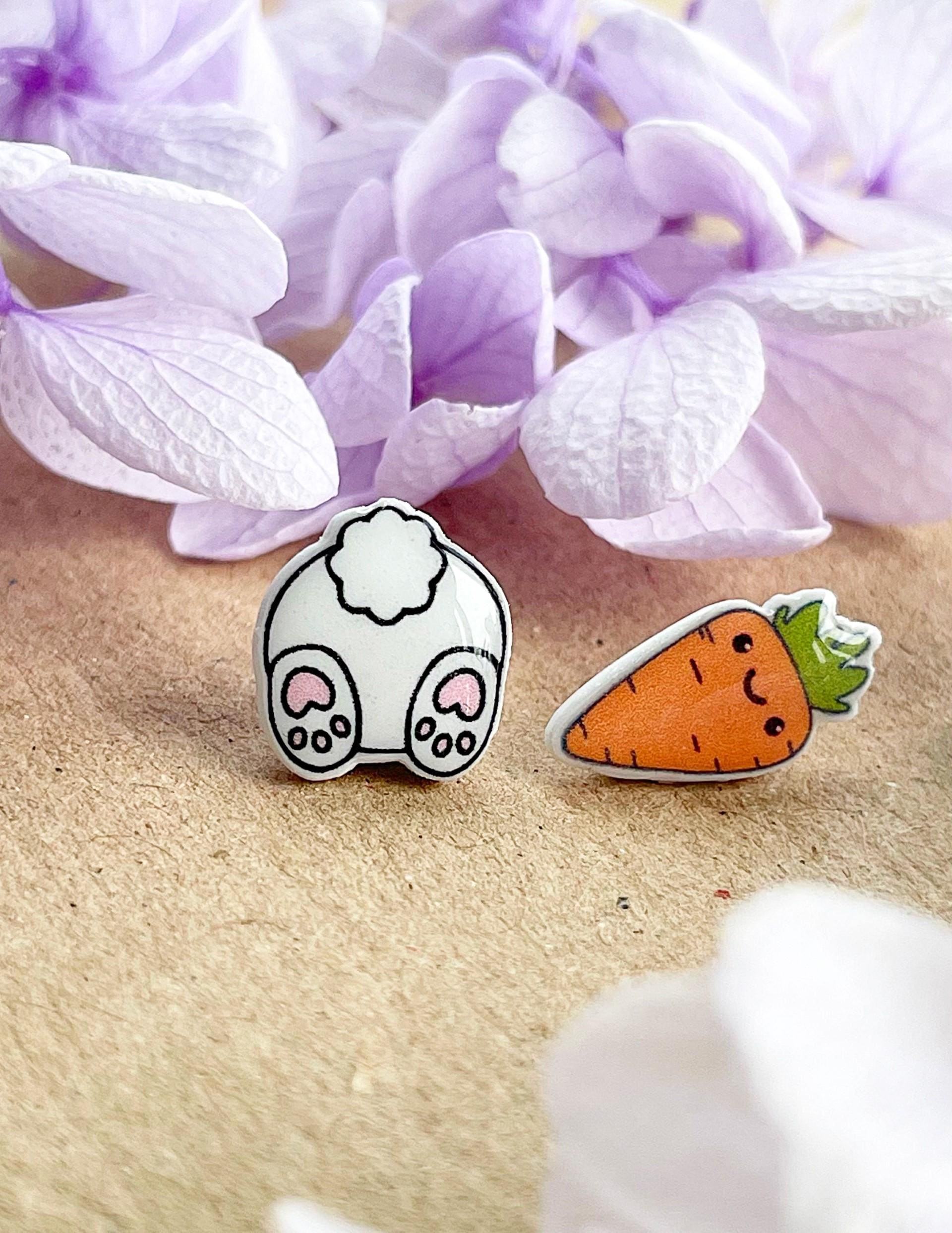 Bunny Butt Earrings - Etsy