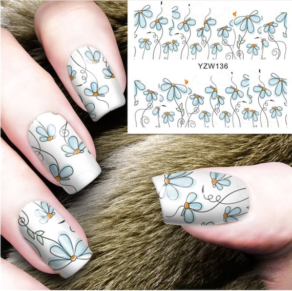 Abstract Tropical Floral Nails: Manicure Featuring KKCenterHK Water Decals  | The Happy Sloths: Beauty, Makeup, and Skincare Blog with Reviews and  Swatches
