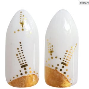 Nail Art Water Decals Transfers Gold Jewelry Necklace Water Transfer Sliders for Nail Art Manicure Wraps Tools Diy Art Decorations (Y071)