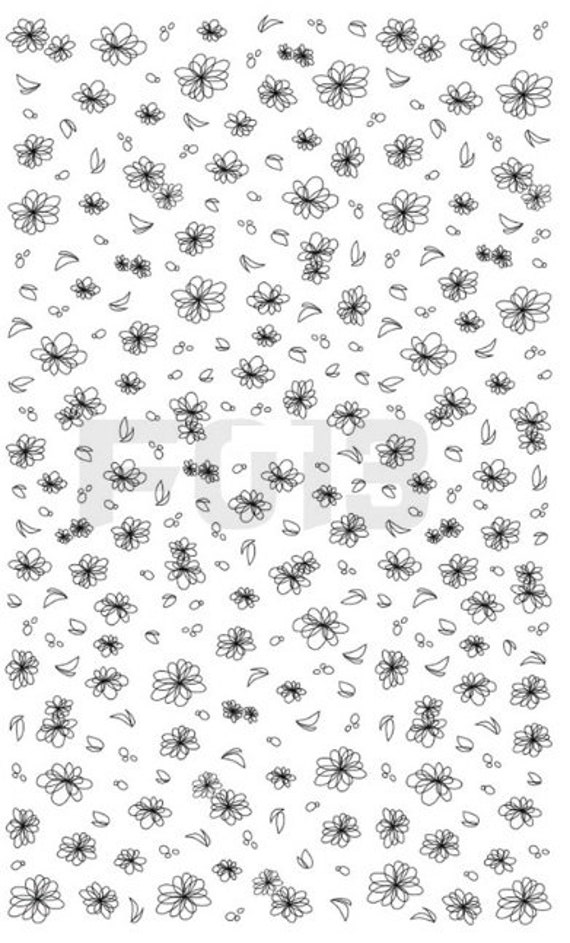 Stickers Nail Art Fleurs Noires - Autocollants Pour Ongles - Accessoire Manucure - Neuf