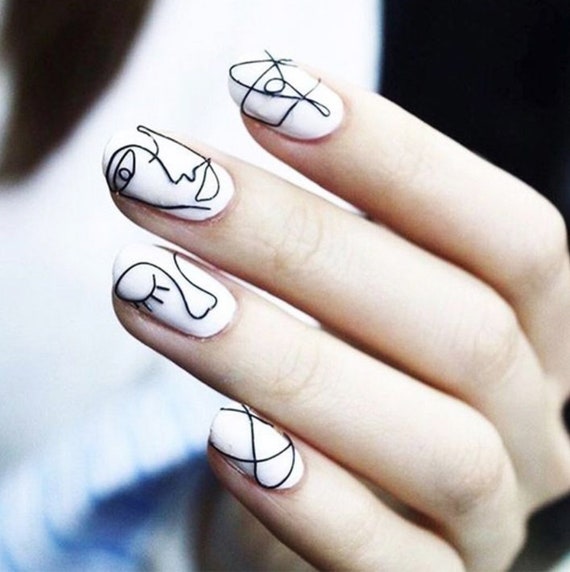 nail art line designs
